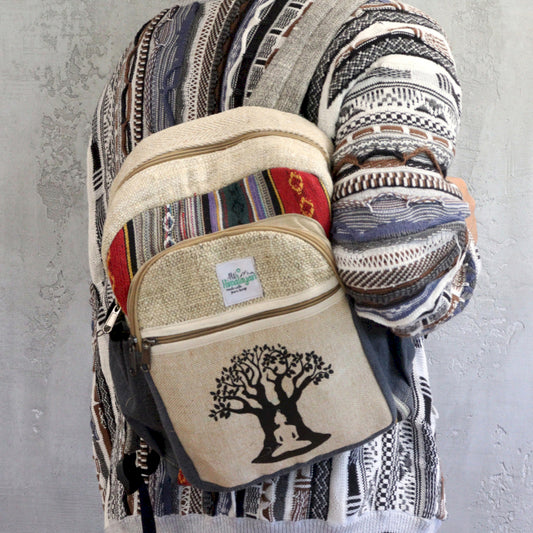 Small Hemp Backpack - Bodhi Tree