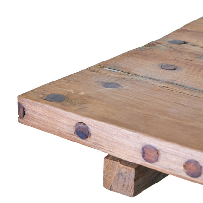 Square Folding Coffee Table - Recycled Wood