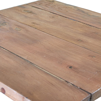 Square Folding Coffee Table - Recycled Wood