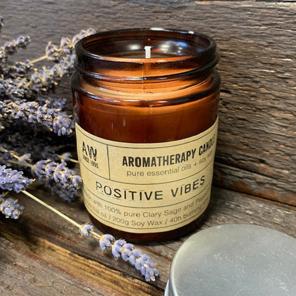 Aromatherapy Soy Wax Jar Candle - Positive Vibes