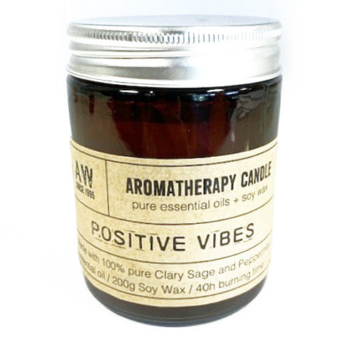 Aromatherapy Soy Wax Jar Candle - Positive Vibes