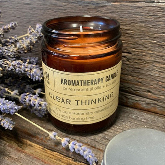 Aromatherapy Soy Wax Jar Candle - Clear Thinking