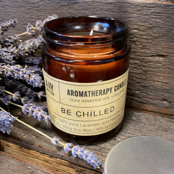 Aromatherapy Soy Wax Jar Candle - Be Chilled