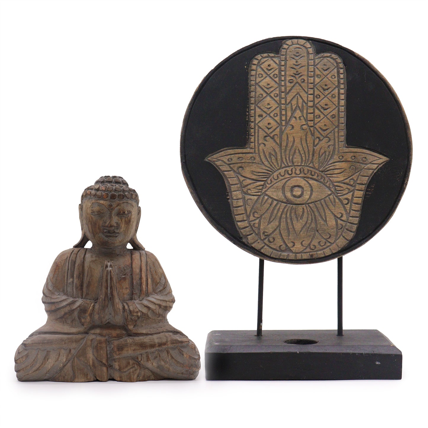 Buddha Feng Shui Set - Hamsa Black