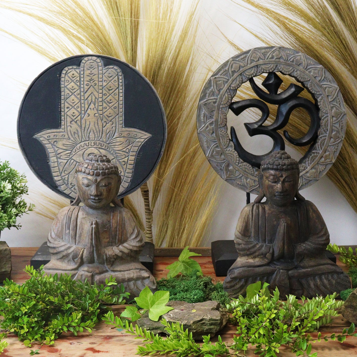 Buddha Feng Shui Set - Hamsa Black