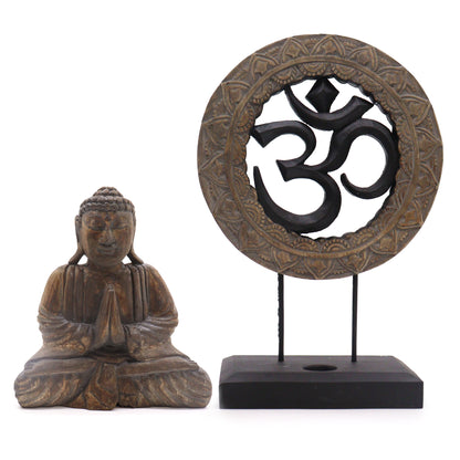 Buddha Feng Shui Set - Om Black