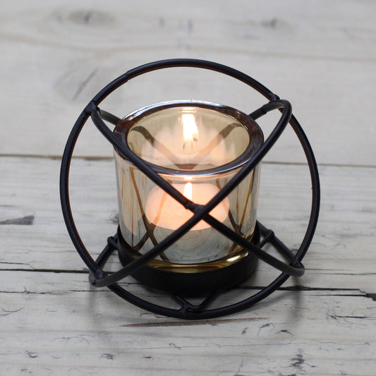 Craft Iron Candle Holder - Nucleus Sphere