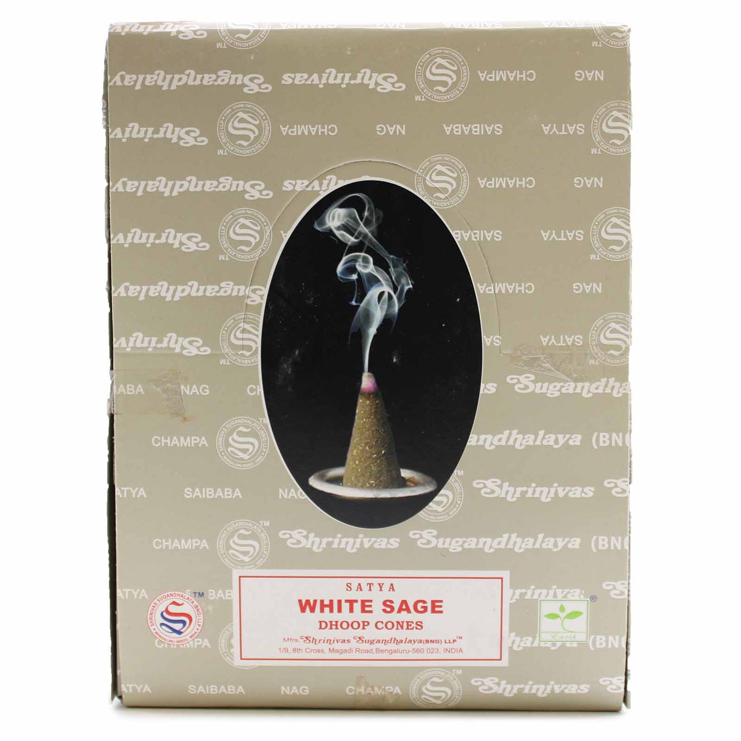 Satya Incense Dhoop Cones - White Sage