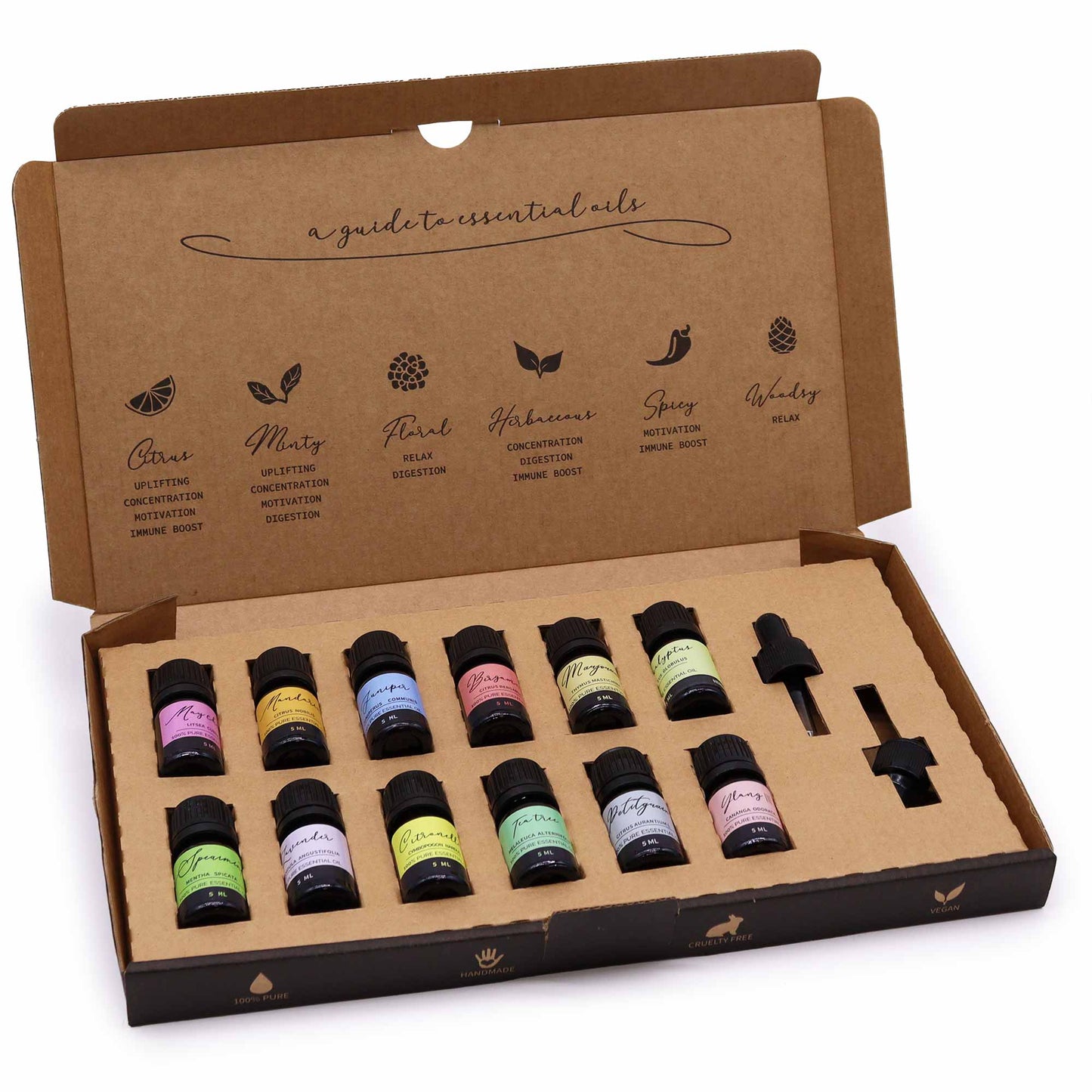 Spring Pure Essential Oils Set | 12 Variations | Aromatherapy | Natural Scents