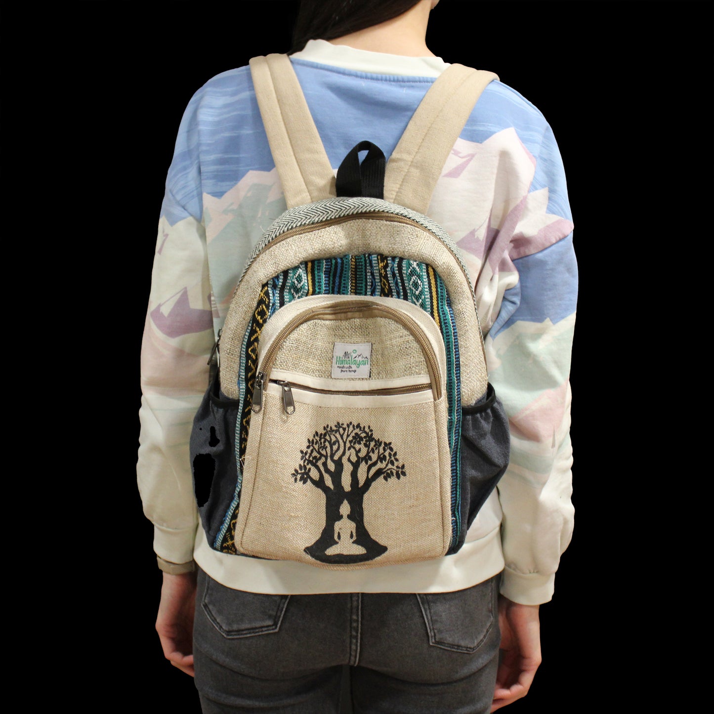 Small Hemp Backpack - Bodhi Tree