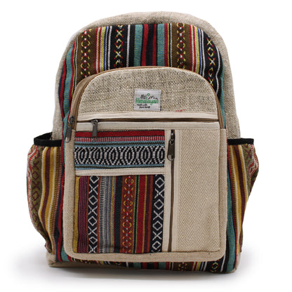 Large Hemp Backpack - Straight Zips