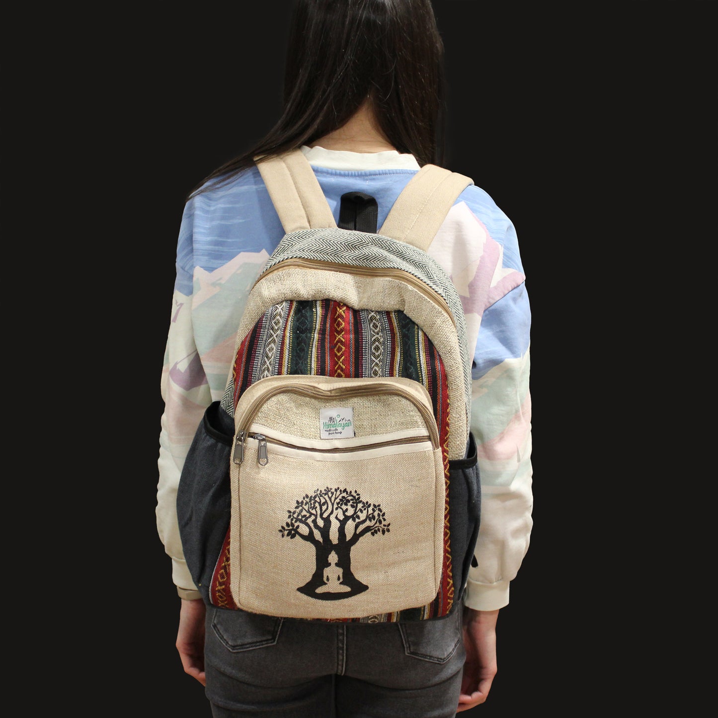 Large Hemp Backpack - Bodhi Tree