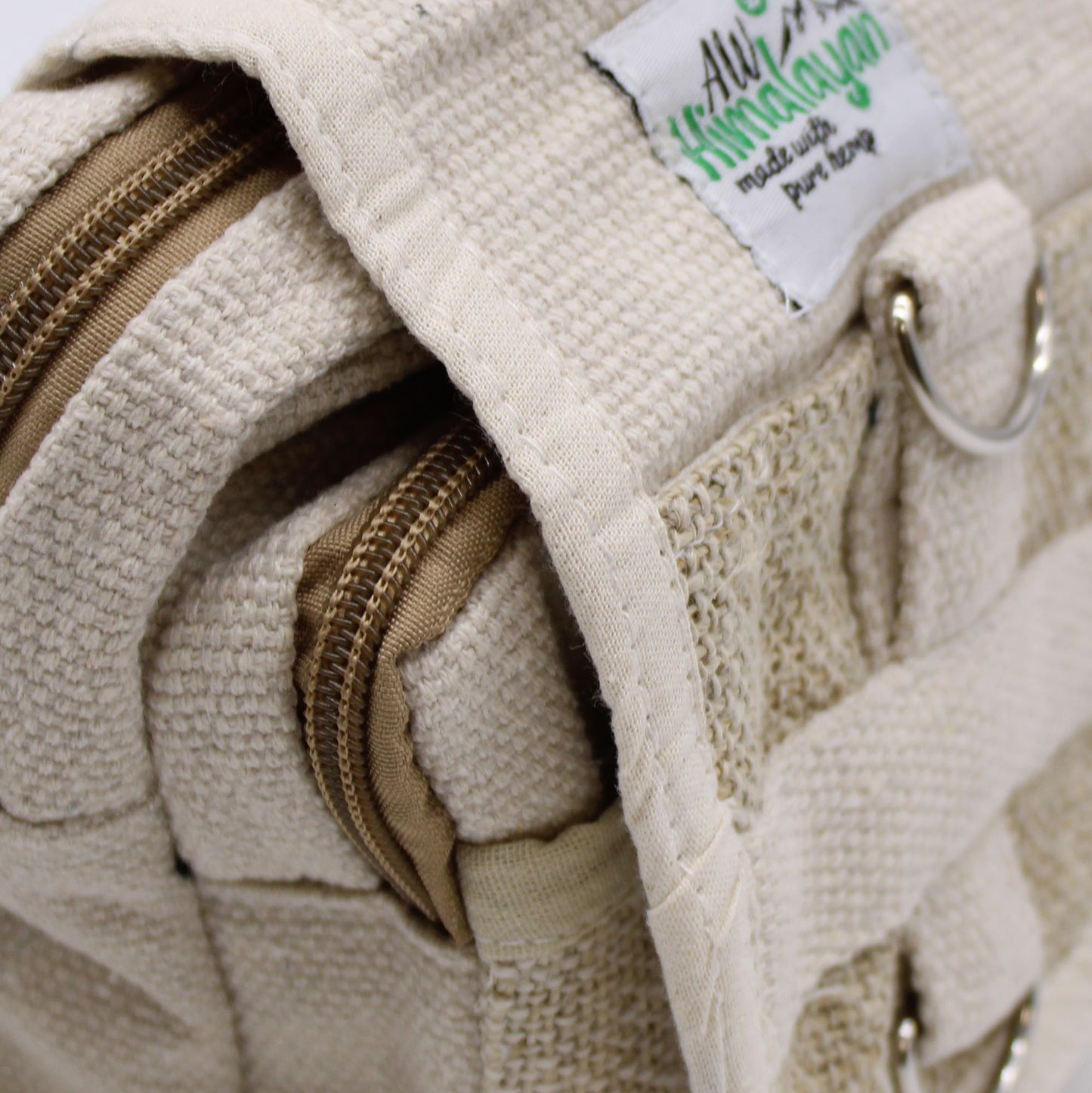 Ethically Crafted Hemp & Cotton Travel Cross Body Bag - Light & Eco-Friendly