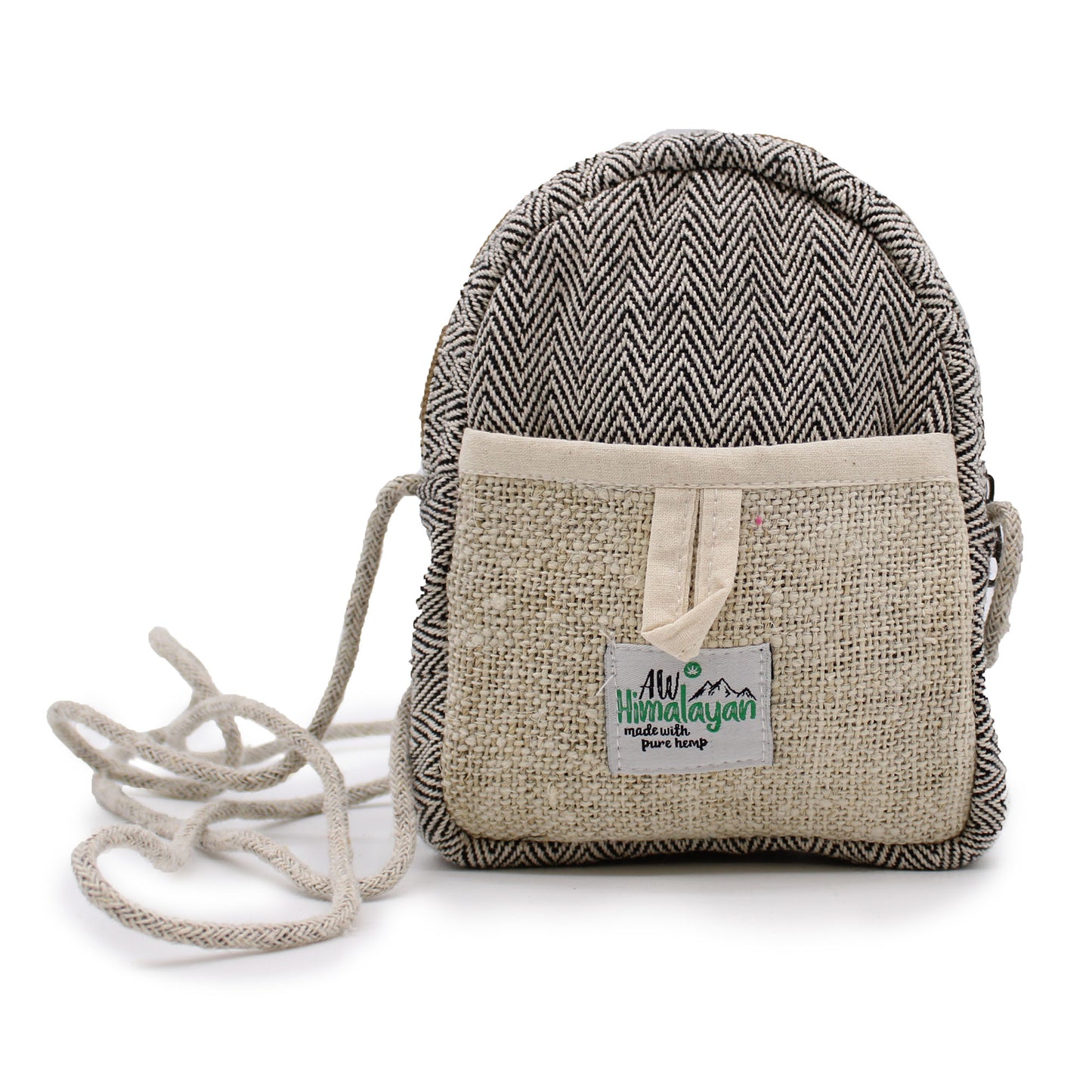 Handmade Hemp Organic Cotton Mobile Bag