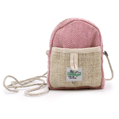 Handmade Hemp Organic Cotton Mobile Bag