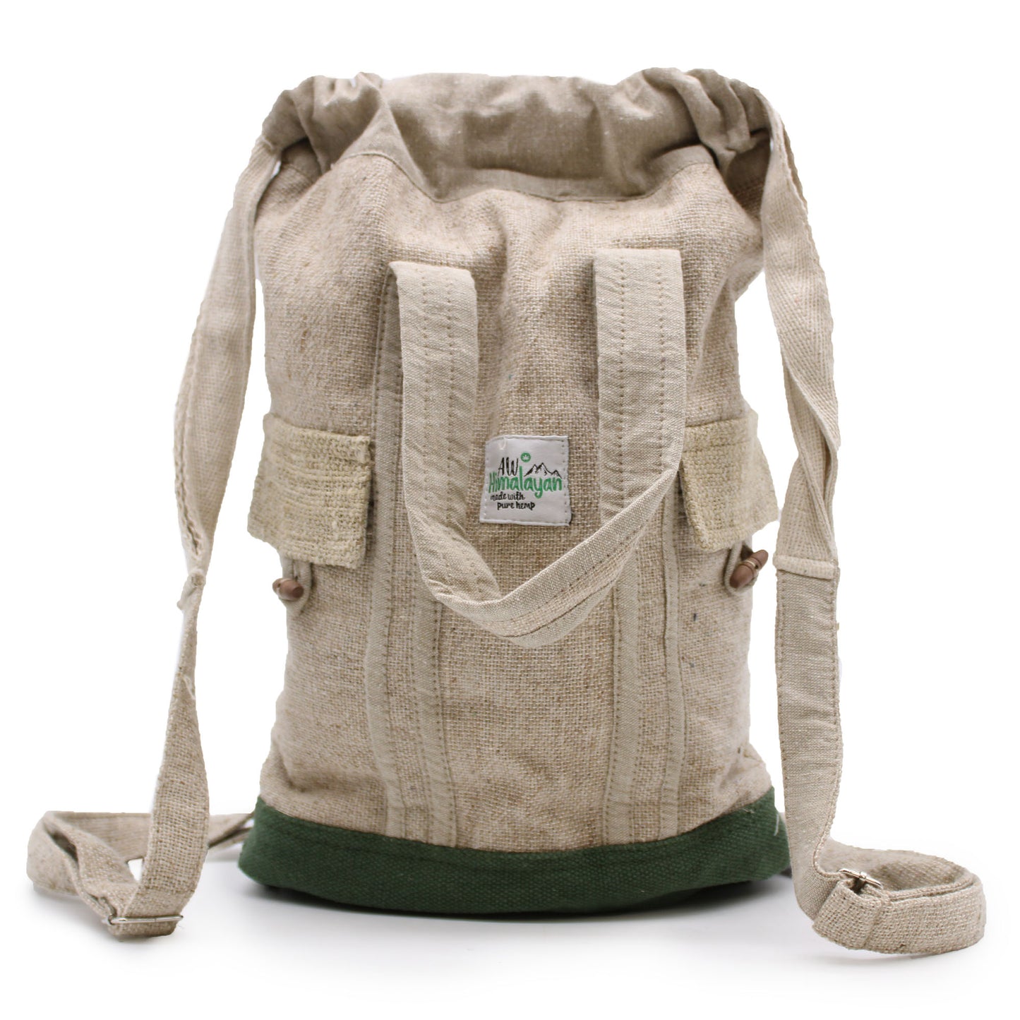 Eco-Friendly Hemp & Cotton Backpack - Ethically Handcrafted in Kathmandu