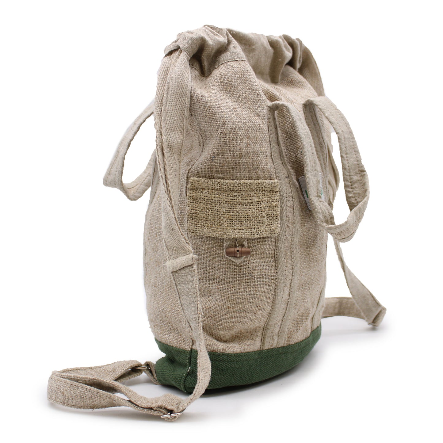 Eco-Friendly Hemp & Cotton Backpack - Ethically Handcrafted in Kathmandu