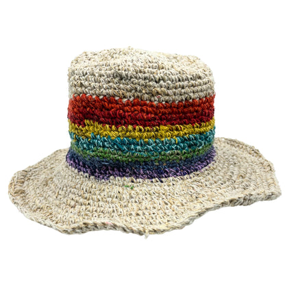 Hand-Knitted Festival Sun Hat