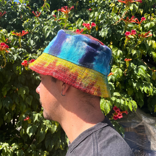 Patched Hemp Bucket Hat