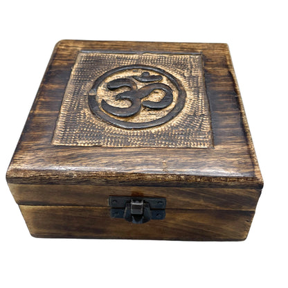 Hand Engraved Wooden Storage Box