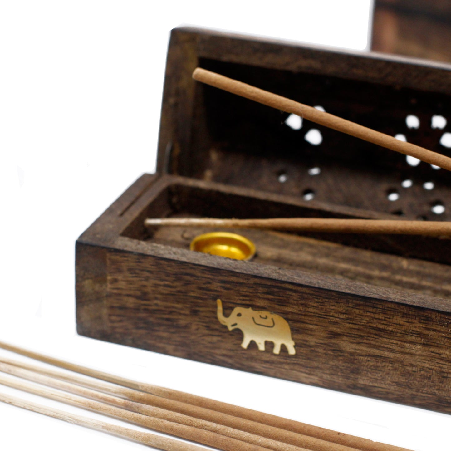 Incense Stick & Cone Smoke Boxes - Natural Mango Wood