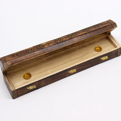 Incense Stick & Cone Smoke Boxes - Natural Mango Wood