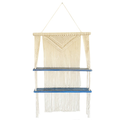 Handmade Macrame Hanging Shelves