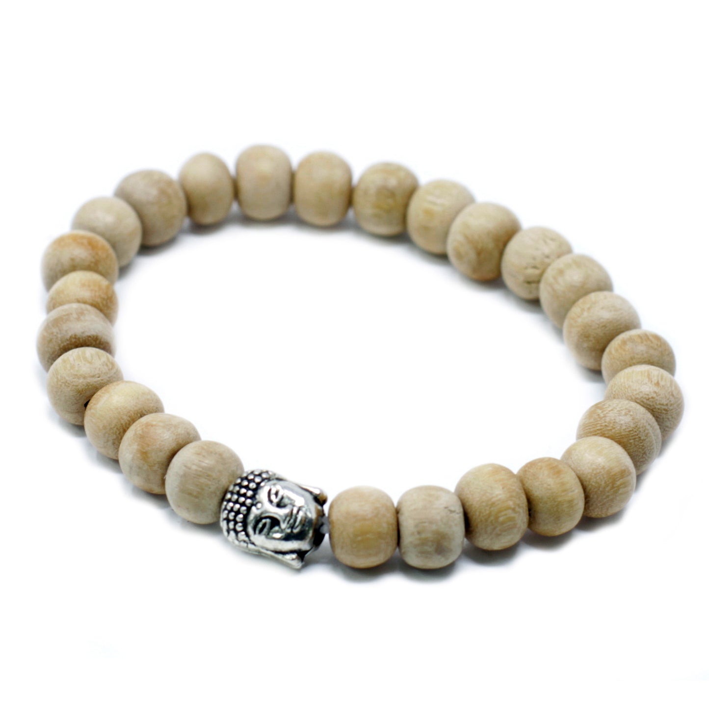 Fragrant Sandal Beads & Buddha Bangle Bracelet