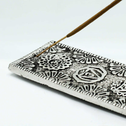 Aluminium Seven Chakra Incense Holder - 23cm