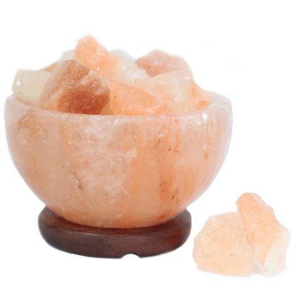 Crafted Himalayan Salt Lamp - Fire Bowl & Chunks