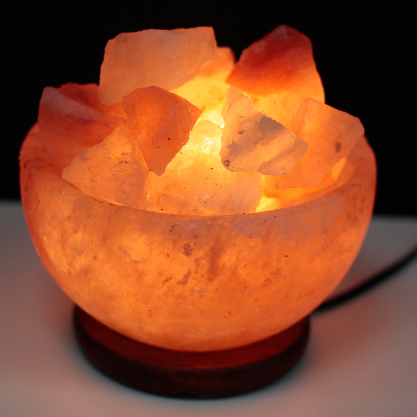 Crafted Himalayan Salt Lamp - Fire Bowl & Chunks