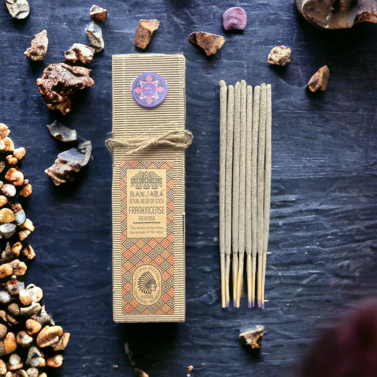 Banjara Incense Sticks | Ritual Resin on Sticks | Various Scents | Frankincense | Patchouli | White Sage | High Quality Incense