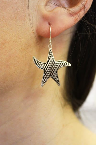 Starfish Earrings - 925 Sterling Silver