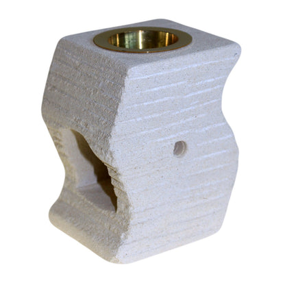 Sandstone Oil Burner - Stepped Wave