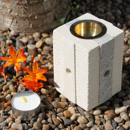 Sandstone Oil Burner - Combo Square