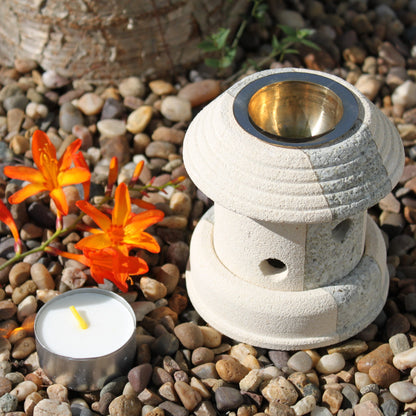 Sandstone Oil Burner - Combo Lantern