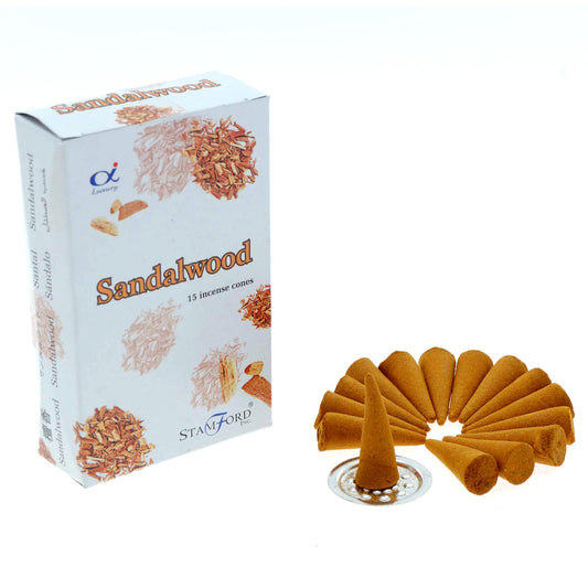 Stamford Premium Incense Cones - Sandalwood