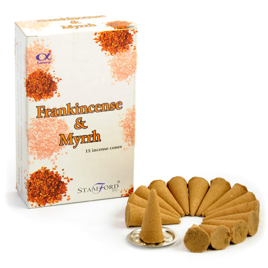 Stamford Premium Incense Cones - Frankincence and Myrrh