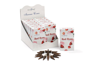 Stamford Premium Incense Cones - Red Rose