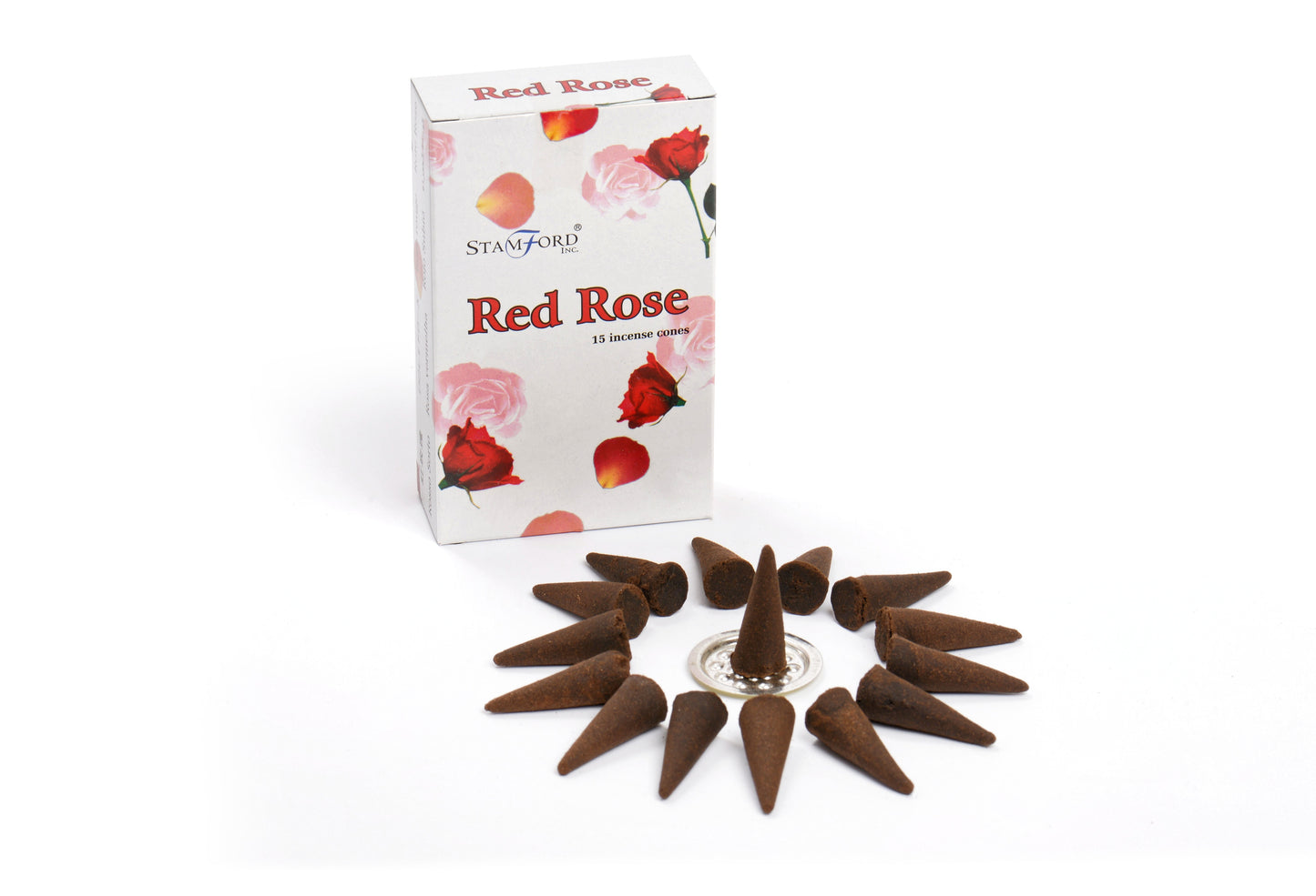 Stamford Premium Incense Cones - Red Rose