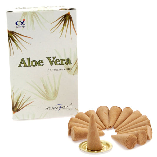 Stamford Premium Incense Cones - Aloe Vera