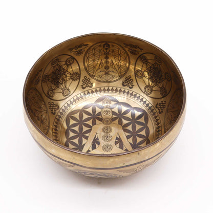 Tibetan Healing Engraved Bowl