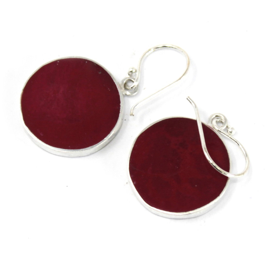 Coral Tree of Life Earrings - 925 Sterling Silver