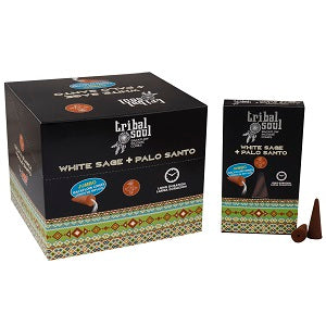 Tribal Soul Backflow Incense Cones - White Copal